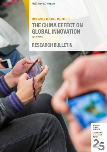 THE CHINA EFFECT ON GLOBAL INNOVATION