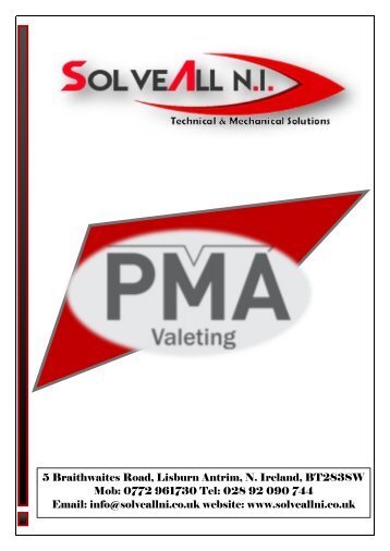 PMA Valeting