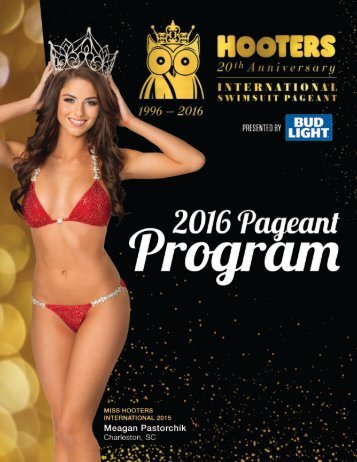 2016 Hooters International Bikini Pageant Program