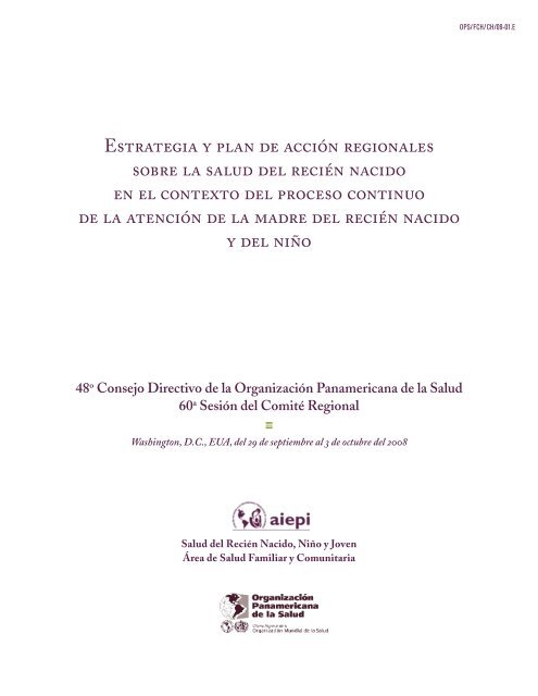 Estrategia y Plan de Acción Regionales sobre la Salud ... - part - usaid