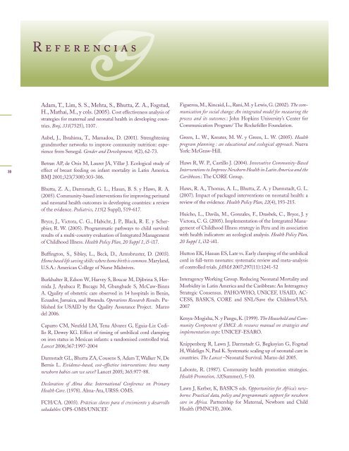 Estrategia y Plan de Acción Regionales sobre la Salud ... - part - usaid