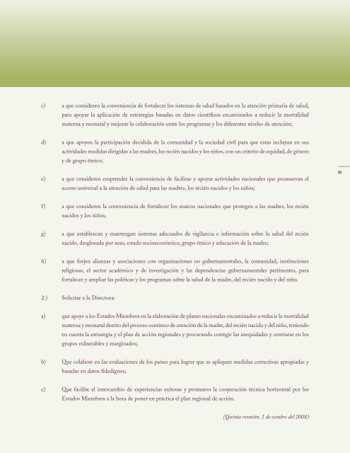 Estrategia y Plan de Acción Regionales sobre la Salud ... - part - usaid