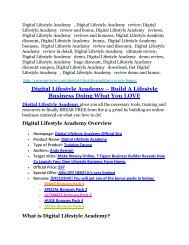 Digital Lifestyle Academy