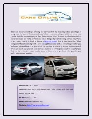 Find Online Best Car Services