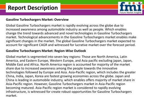 Global Gasoline Turbochargers Market