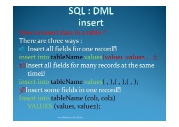 SQL DML second lab.pdf - Mahmoud