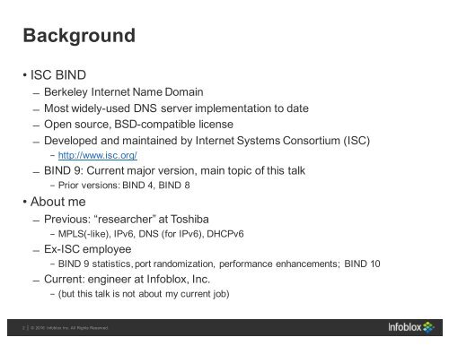 Security Architecture of BIND 9