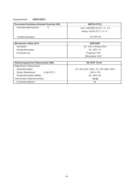 TECHNISCHE DATEN & SERVICE HANDBUCH ... -  Kälte Bast GmbH