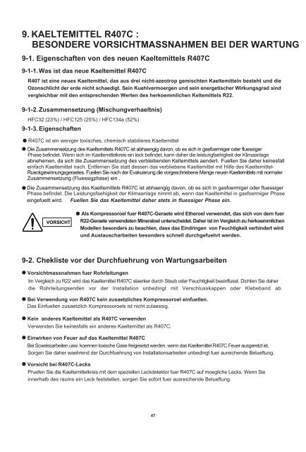 TECHNISCHE DATEN & SERVICE HANDBUCH ... -  Kälte Bast GmbH