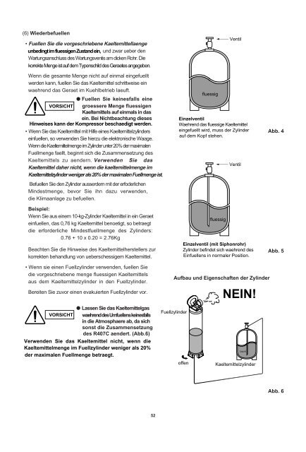 TECHNISCHE DATEN & SERVICE HANDBUCH ... -  Kälte Bast GmbH