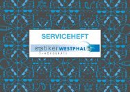 Serviceheft Optiker Westphal 