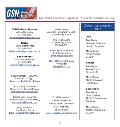 GSN Magazine June 2016 Digital Edition