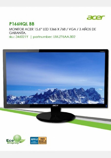Acer Monitores