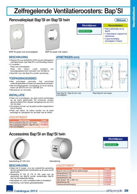 Aldes International Catalogus 2012 NL