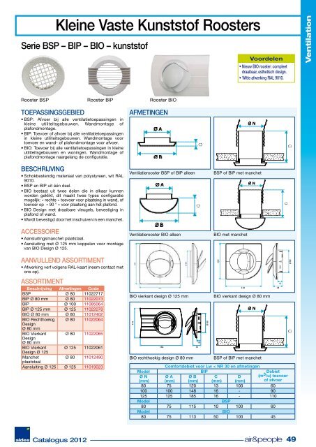 Aldes International Catalogus 2012 NL