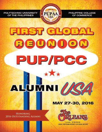 PUP-PCC First Global Alumni Reunion USA 2016