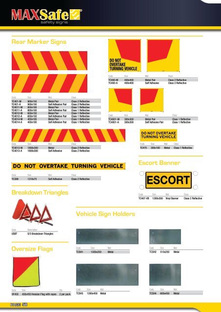 Safety Signs Catalogue