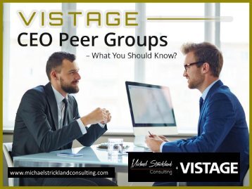 Vistage CEO Peer Group in Louisville – Things You Should Know!