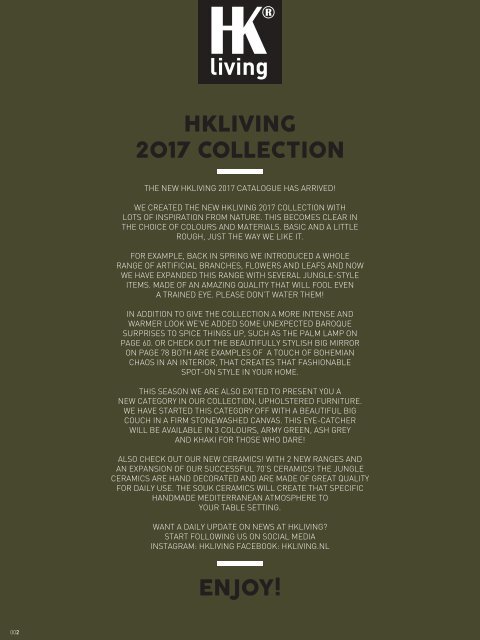 KATALOG HKliving 2017