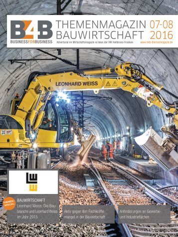 BAUWIRTSCHAFT | B4B Themenmagazin 07-08.2016