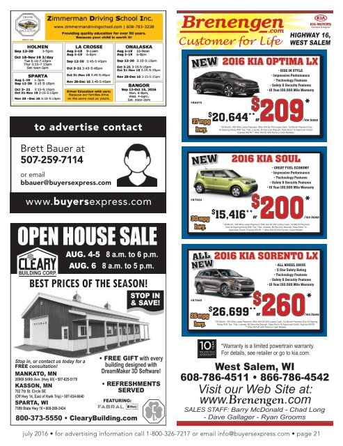 Buyers Express - La Crosse Edition - July 2016