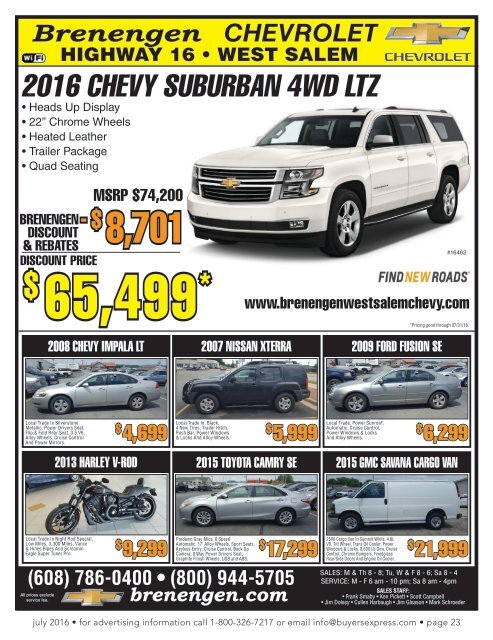 Buyers Express - La Crosse Edition - July 2016