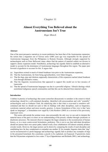 Almost Everything You Believed about the ... - Roger Blench