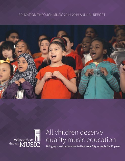 All children deserve quality music education