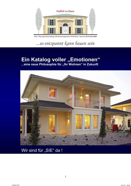 Katalog voller Emotionen 2016