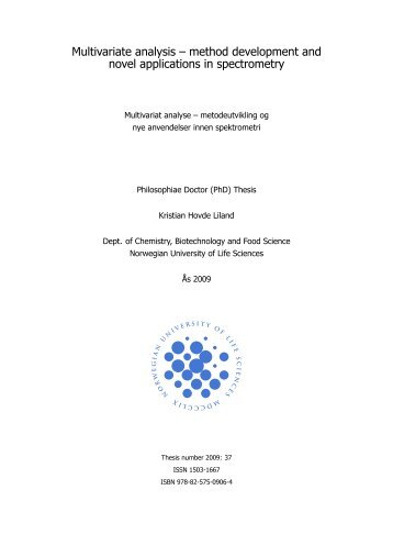 PhD thesis - Kristian Hovde Liland