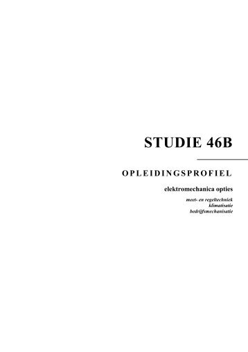 OPLEIDINGSPROFIEL elektromechanica optie - Vlor