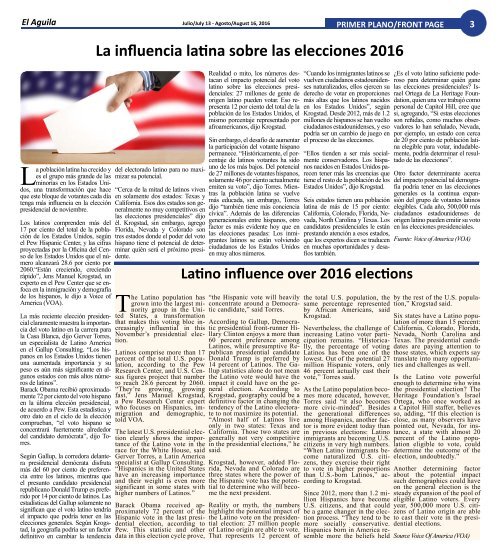 El Aguila Magazine – July 13, 2016