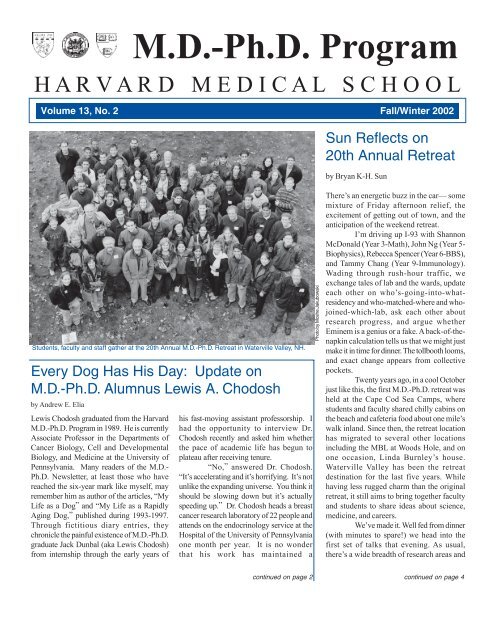 M.D.-Ph.D. Program - Harvard Medical School - Harvard University