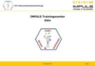 Trainingsansatz IMPULS Trainingscenter