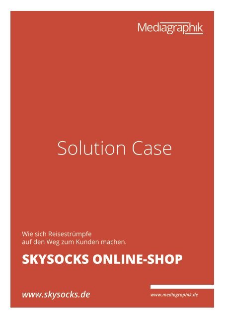SKYSOCKS Reisestrümpfe Online-Shop - Mediagraphik