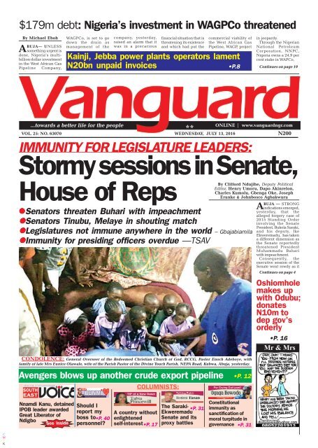 Stormy sessions in Senate, House of Reps