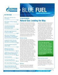 BLUE FUEL - Gazprom Marketing & Trading