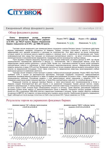 Обзор фондового рынка за 2.09 (pdf - FundMarket