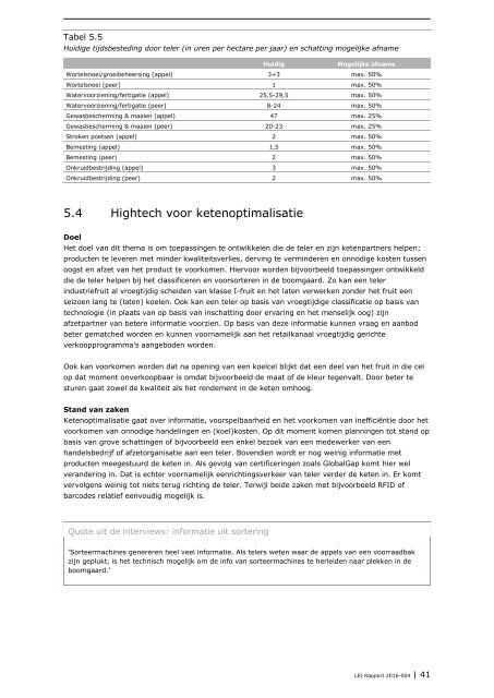 Fruit 4.0 De vruchten van meer technologie