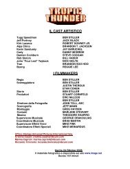 IL CAST ARTISTICO I FILMMAKERS