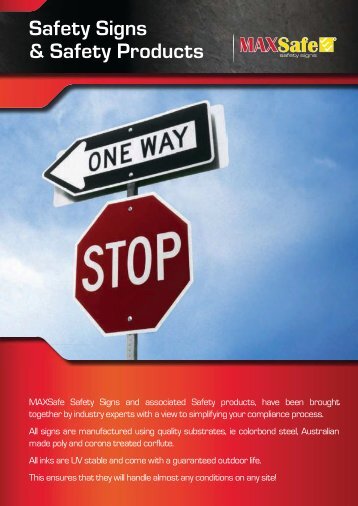 Safety Signs Catalogue