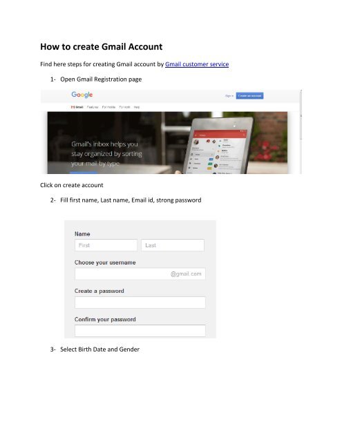 Register gmail account