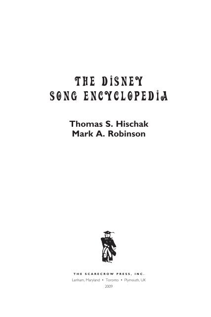 The Disney Song Encyclopedia - fieldi