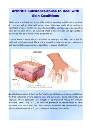 Arthritis Substance abuse to Deal with Skin Conditions