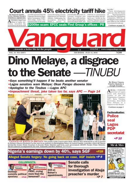 Dino Melaye, a disgrace to the Senate - Tinubu