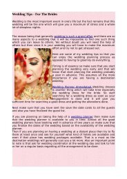 Wedding Tips - For The Brides