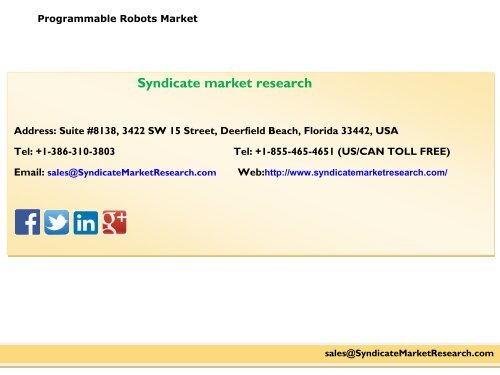 Programmable Robots Market