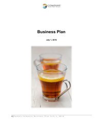Business Plan Sample July 16