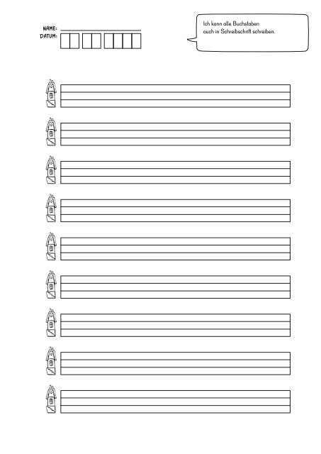 LA-SCHREIBLEHRGANG 1: BUCHSTABEN SCHREIBEN