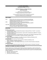 Dr. Clara Irazabal's CV. - Columbia University Graduate School of ...